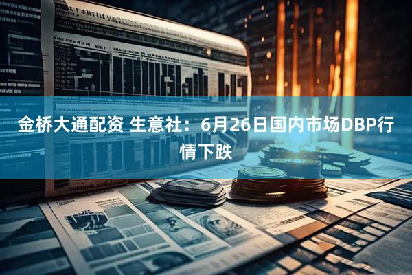 金桥大通配资 生意社：6月26日国内市场DBP行情下跌