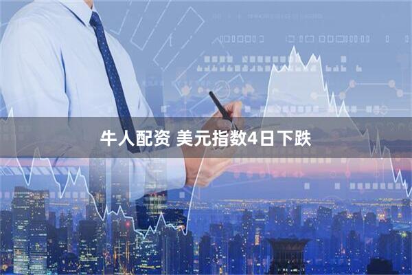 牛人配资 美元指数4日下跌